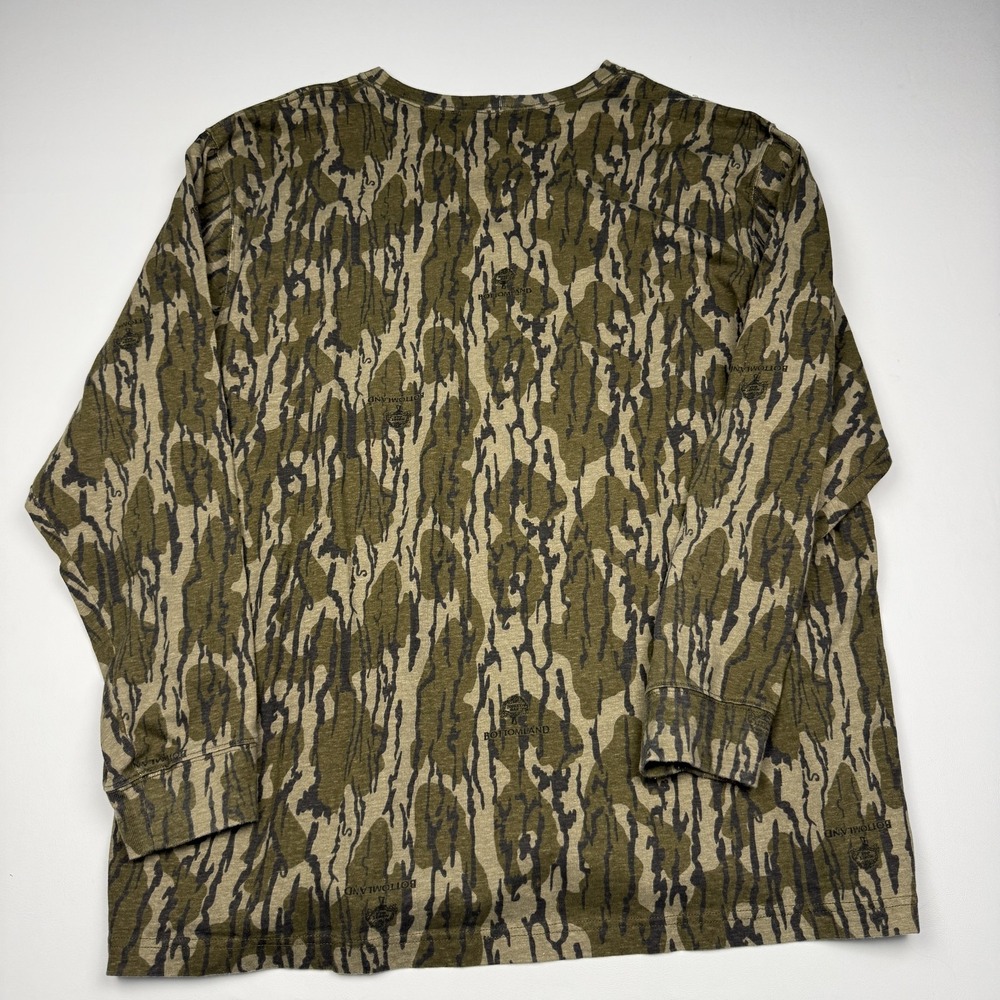 Carhartt Shirt Mens 2XL Green Bottomland Camo Long Sleeve Pocket Hunting Tee - Picture 5 of 7